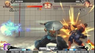 Infiltration (Gouken) vs Kobra (Ryu) - First to 5 - Street Fridays June 2015