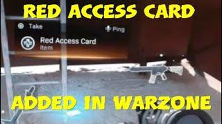 Red access card added to warzone