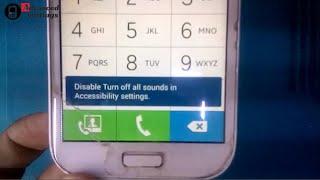disable turn off all sounds in accessibility settings| samsung galaxy