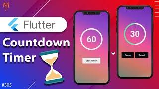 Flutter Tutorial - Simple Countdown Timer | With Start, Pause, Cancel