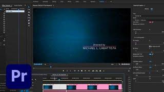 Motion Graphic Templates in Premiere Pro CC (April 2017) | Adobe Creative Cloud