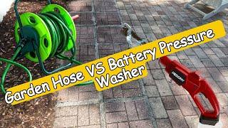 Garden Hose VS Battery Pressure Washer - Which One Has More Power?