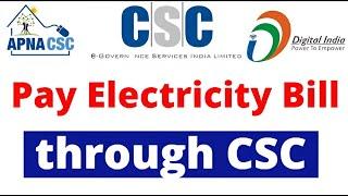 Live Electricity Bill Payment Process in CSC | Step-by-Step Guide