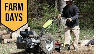 Breaking NEW Ground// FARM DAYS // From Grass to Garden Beds with the GRILLO Walk Behind Tractor