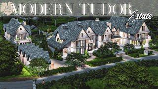 MODERN TUDOR ESTATE - DX11 | Sims 4 CC Speed Build | DOWNLOAD LINK (TRAY+CC+LINKS)