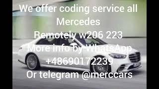 W223 W206 Remote Coding Service Mercedes, both SCN and Variant Coding available.