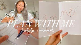 JUNE PLAN WITH ME: realistic vlog of setting up my bullet journal, minimal bullet journal theme