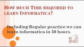 #Informatica #Online #Training #Introduction for Beginners || @InformaticaVideos