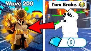  I SPENT ALL MY GEMS ON A GOLDEN FUTURE LARGE CLOCKMAN | TOILET TOWER DEFENSE