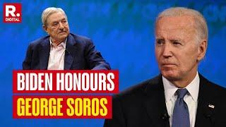 US President Joe Biden Bestows Top Civilian Honour On George Soros