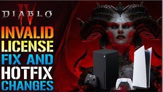 Diablo 4: Invalid License FIX! How To Get In On Console! &  Hotfix 1.0.2 Changes