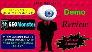 SEO Monster Review, Bonuses, Demo: Build Your Own SEO Business With 50-In-1 SEO Tool Box