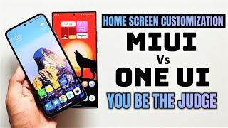 Home Screen customization on Samsung One UI Vs Xiaomi MIUI comparison -Which one is good?