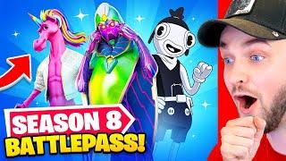 *NEW* SEASON 8 BATTLEPASS in Fortnite! (Siren Head, Secret Skin 100% UNLOCKED)