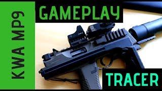 KWA MP9 - ACETECH AT2000 Tracer Gameplay XD