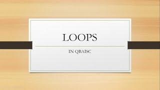 Loops in QBasic || QBasic Programming|| CodeMania