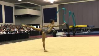 Julia Garbuz - Ribbon - 2012 Rhythmic Nationals - Jr Day 2