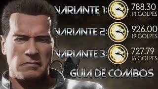 GUIA DE COMBOS DE TERMINATOR | VARIANTES COMPETITIVAS | MORTAL KOMBAT 11