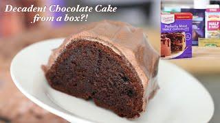 How to make the best Chocolate cake from a box cake mix ~ NEVER follow the box instructions️