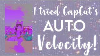 ︎I tried CapCut's AUTO VELOCITY! #Roblox #Robloxedit