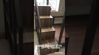 Giường tầng khung sắt mặt gỗ mdf zalo 0342 25 65 95