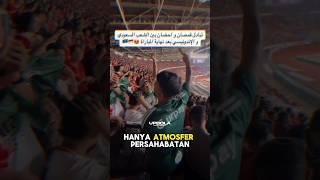 Momen Kehangatan: Fans Timnas Indonesia dan Arab Saudi Saling Sapa Penuh Persahabatan #timnas