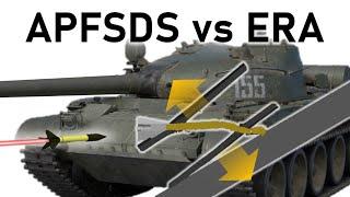 APFSDS vs ERA | M1IP ABRAMS vs T-62 + Explosive Reactive Armour | M833 Armour Penetration Simulation