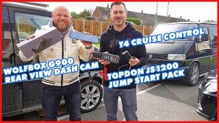 VW T4 MODERN TECH INSTALLATION - 4K TOUCHSCREEN DASHCAM, CRUISE CONTROL AND MORE!