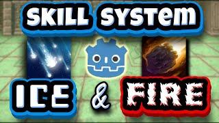 Ice & Fire - Skill System in Godot 4