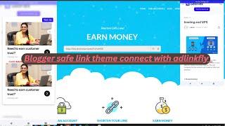 How to setup adlinkfly redirect on blogger safe link || complete guide adlinkfly setup