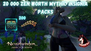 20 000 ZEN Mythic Insignia Packs Opening Neverwinter Mod 21