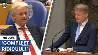 Wilders onderbreekt betoog Omtzigt: 'Waar ik me mee bemoei?'