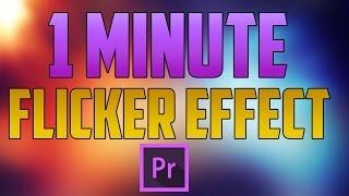 Premiere Pro CC : How to do the Flicker Effect