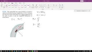 12-114 | Curvilinear Motion | Engineering Dynamics Hibbeler 14th Edition | Engineers Academy