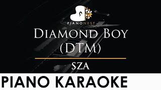 SZA - Diamond Boy (DTM) - Piano Karaoke Instrumental Cover with Lyrics