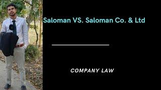 Saloman vs  saloman co &Ltd case in bangla and english; comapy as a separate corporate entity