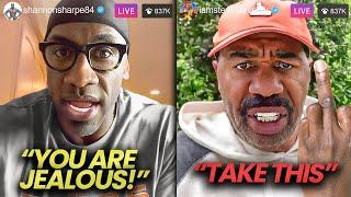 Shannon Sharpe CONFRONTS Steve Harvey For Trying To CANCEL His Podcast