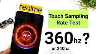 Realme GT Touch Sampling rate test 360hz but 