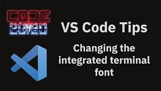 VS Code tips — Changing the integrated terminal's font