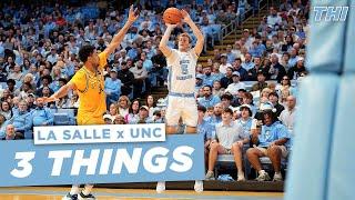 3 Things | Tyson's HOT Night Propels UNC To Easy Win Over La Salle