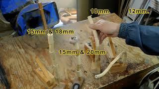 Making wooden flexible arm 木製フレキシブルアーム作り