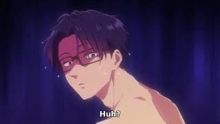 Hirotaka and Kabakura competing at Sauna ( Wotakoi ) OVA3