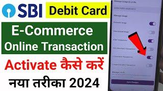 SBI Debit Card Online Transaction Activation | How to activate sbi debit card for online transaction