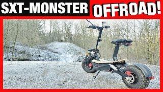 SXT-Monster 2.000 Watt - OFFROAD TEST! Elektroscooter, Eroller, Test, Anleitung, Review (DEU-GER)