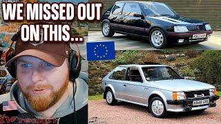 American Reacts to The Coolest Euro Hot Hatches from the 80's