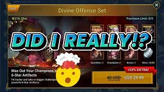 Why Would I Actually BUY Divine Offense Gear!!??  Raid: Shadow Legends