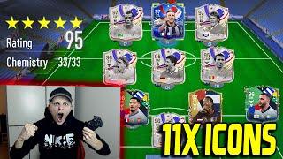 EA FC 24 (FIFA 24): WELTREKORD! 11x ICONS in 132 Rated Full ICON Fut Draft Challenge Ultimate Team