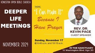 KOBC II  Deeper Life Meetings II Day 4 II Rev. Dr. Kevin Page II November 17, 2024