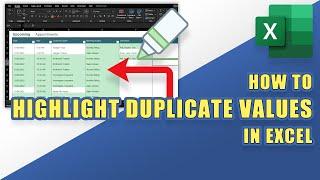 EXCEL - How to Highlight Duplicate Values Any Color in Seconds!