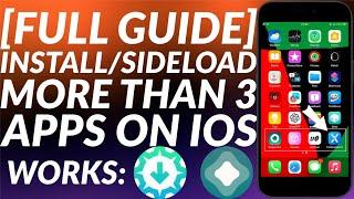 How to Install more than 3 iPA Apps | Fix 3 Apps Limit Sideloadly/Altstore | iOS 15/16 | Full Guide